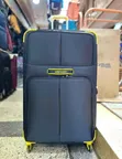 Wiersoon Fabric Travel Suitcase - Black & Yellow (Large) - 2