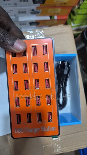 80W 20-Port USB Charging Station