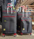 Prince Black and Red 4-Piece Nylon Suitcase Set - 3