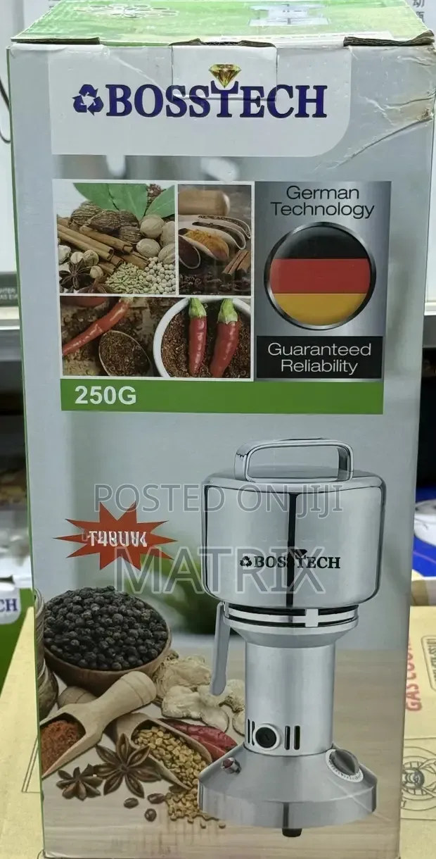 Bosstech 250g Electric Grain and Spice Grinder (1400W) - 1