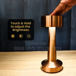 Rose Gold LED Touch-Sensor Table Lamp