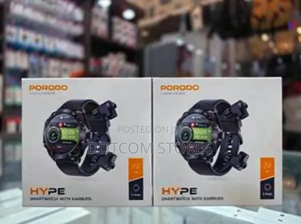 Porodo Hype Smart Watch with Earbuds - 1