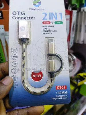 Blue Spectrum OTG Connector 2-in-1 (Micro-USB & Type-C)