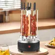 Smokeless Electric BBQ Grill with 6 Rotating Skewers - 1