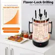 Smokeless Electric BBQ Grill with 6 Rotating Skewers - 5