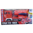 Spray Fire Truck Toy for Kids - Lights, Sound, Spray & Launcher - 1
