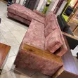L-Shaped Sofa with Springs and Fiber - 2