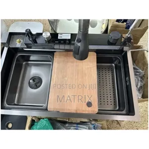 Smart Kitchen Sink with Waterfall and Piano Keys