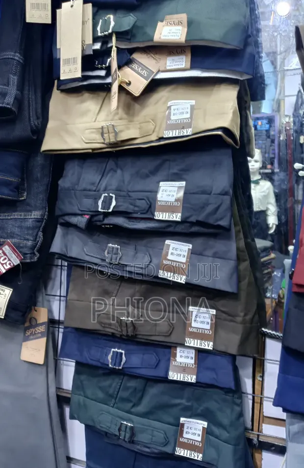 Men's Beltless Trousers - 1