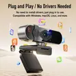 8MP Autofocus Webcam, 120° Wide Angle, Dual Mic - 5