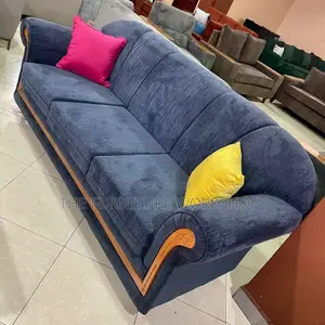 Blue Vintage Sofa with Springs