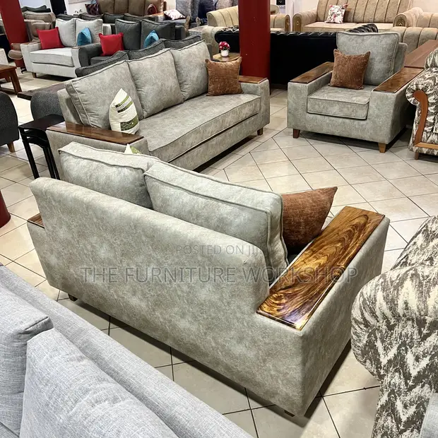 6 Seater Sofa with High Density Foam - 1