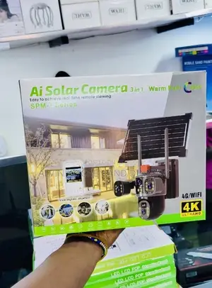 Solar Smart Security Camera with Triple Lens