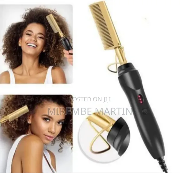 Gold Ceramic Professional Press Comb - 1