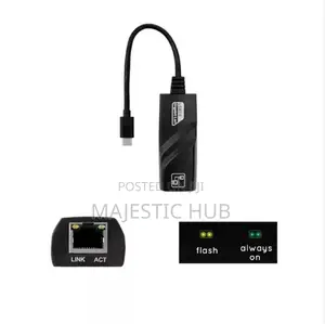 USB-C Gigabit Ethernet Adapter, 1000Mbps USB-C to RJ45