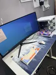 34" Curved Monitor Setup with Desktop - 5