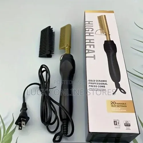 Electric Hot Comb Hair Straightener - 1