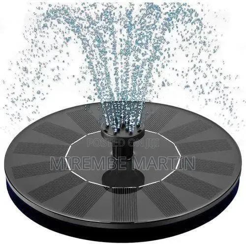Floating Solar Water Fountain with 5 RGB LED Lights - 1