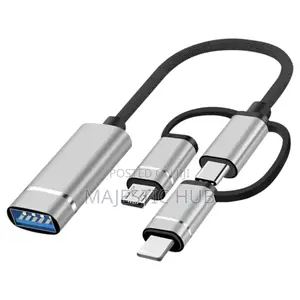 3-in-1 OTG USB Cable Adapter (Type-C/8-Pin to USB 3.0)