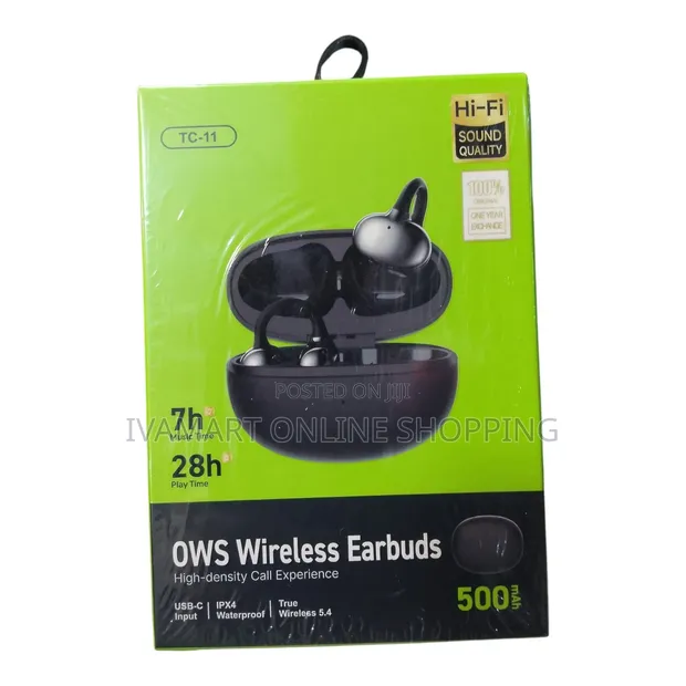 TC-11 OWS Wireless Earbuds - 7H Music, 28H Playtime, IPX4 Waterproof - 1