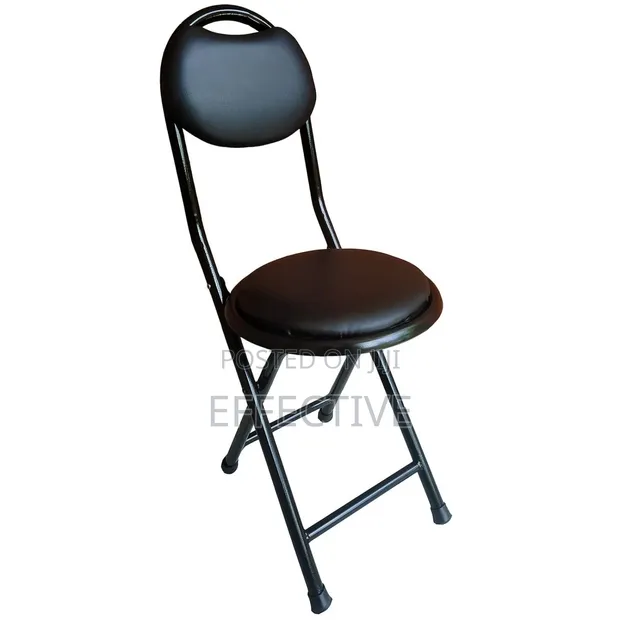 Black Folding Stool - 1