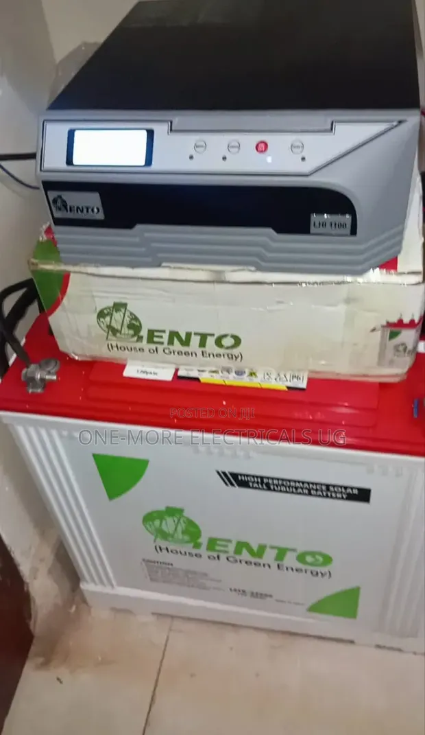 Pure Sine Wave Backup System: 200Ah Battery & 1100VA Inverter - 1