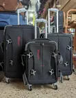 Dfavors Fabric Trolley Suitcase Set (3pc) - 2