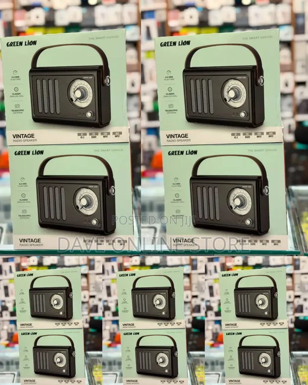 Green Lion Vintage Radio Speaker - 1