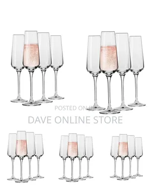 KROSNO Avant-Garde Champagne Flutes (Set of 6)