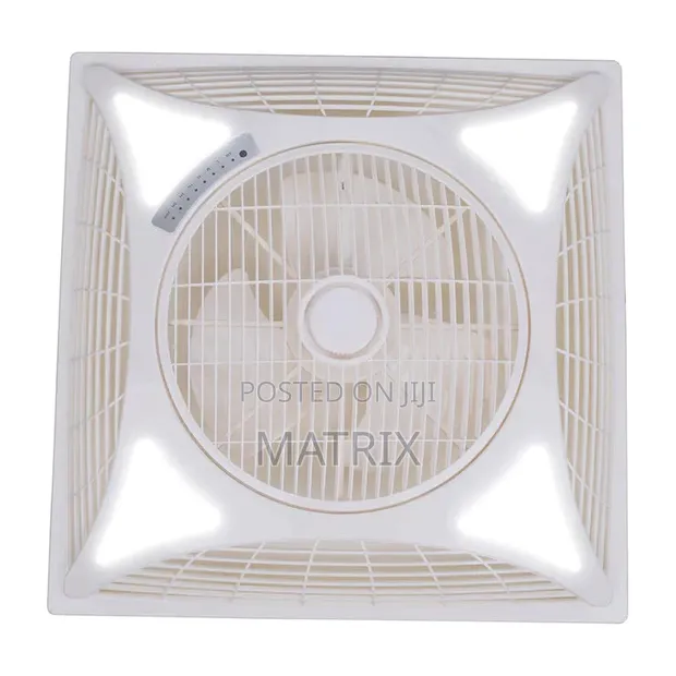 Recessed Louver Fan with LED Remote - 1