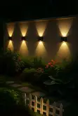Modern Outdoor Garden Solar Wall Light with Motion Sensor - 1