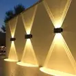 Modern Outdoor Garden Solar Wall Light with Motion Sensor - 2