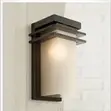 Decorative Black Outdoor Wall Light (Weatherproof) - 2