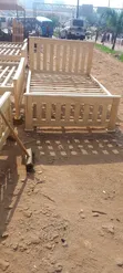 4x6 Heavy Wooden Bed Frame - 2