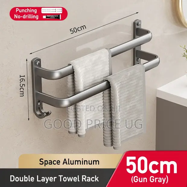 50cm Double Layer Towel Rack - 1