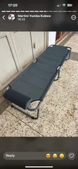Heavy-Duty Folding Camping Cot - Dark Grey/Black - 2