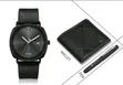TOMI Business Calendar PU Leather Quartz Men's Watch Gift Set - 2