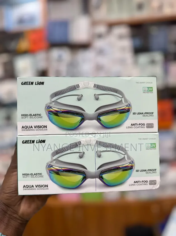 Green Lion AquaVision Pro Waterproof Swimming Goggles - 1