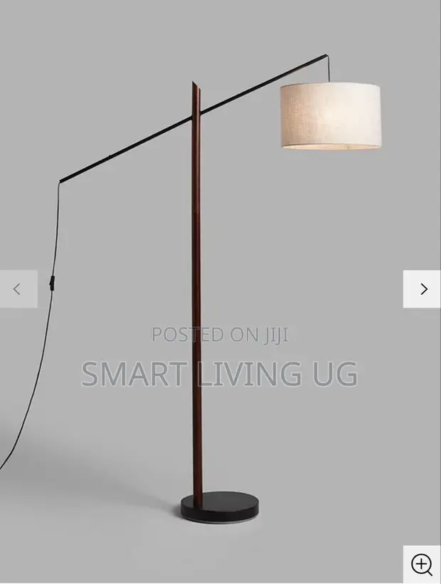 Vintage Style Bronze Floor Lamp with Round Base - 1