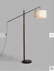 Vintage Style Bronze Floor Lamp with Round Base - 1