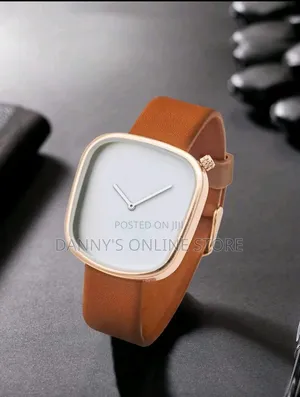 Pebble Minimalist PU Leather Quartz Women's Watch