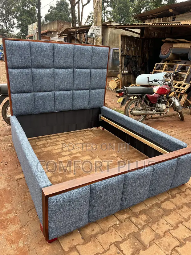 Brand New Fabric Bed - Queen Size - 1