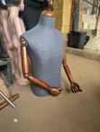 Male Half-Body Fabric Dress Form Mannequin - 1