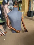 Male Half-Body Fabric Dress Form Mannequin - 2