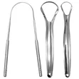 3-Piece Stainless Steel Tongue Scraper Set - 1