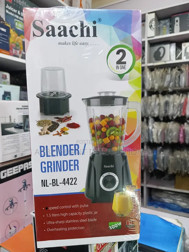Saachi 2-in-1 Electric Blender/Grinder (NL-BL-4422) - 1