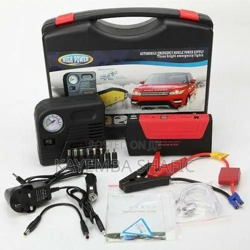 High Power 12V Multi-Function Car Jump Starter & Air Compressor Kit - 1