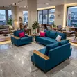 Blue 6 Seater Sofa Set - Senana Hypermarket - 2