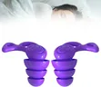 1 Pair Reusable Ear Plugs for Noise Cancellation - Purple - 2