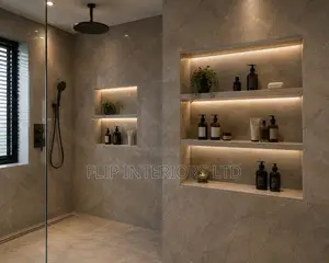 Custom Recessed Shower Shelves for Bathrooms